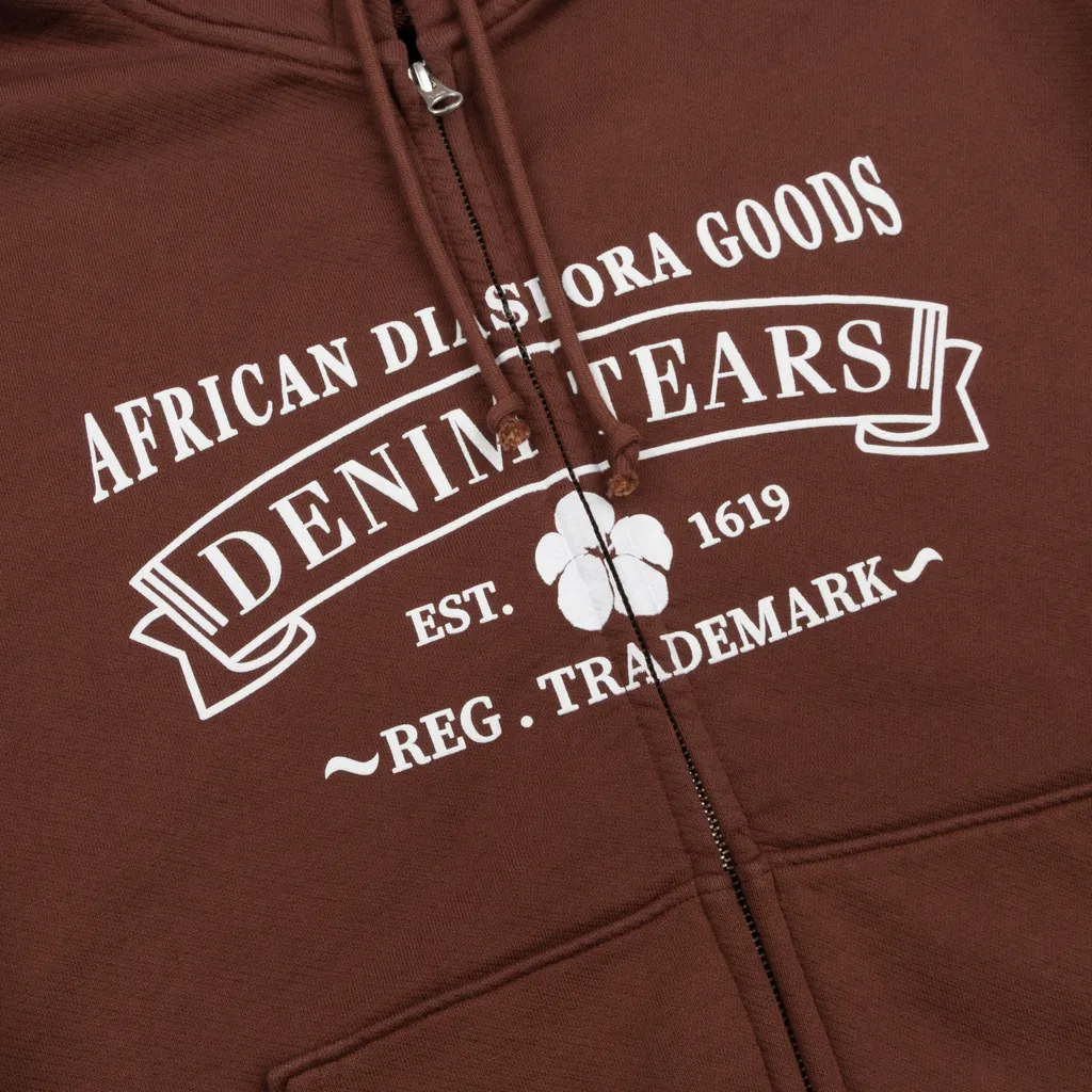 Adg Zip Hoodie Brown