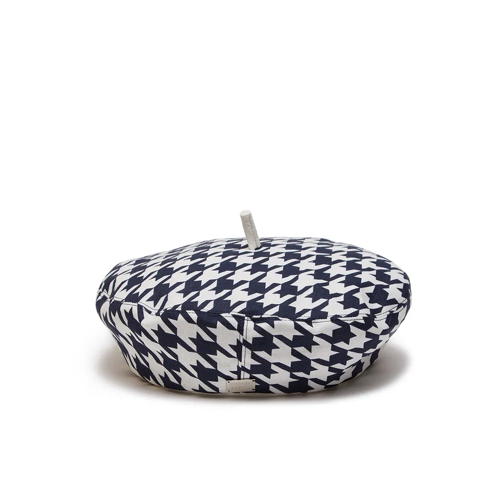 A Houndstooth Beret