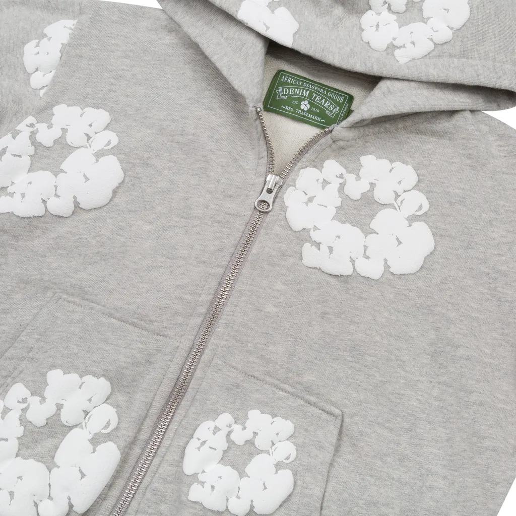 Kids Cotton Wreath Zip Hoodie