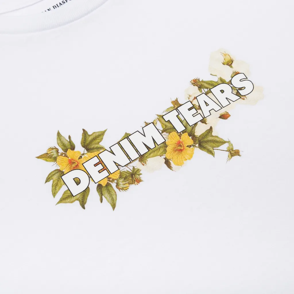 Kids Cotton Floral Logo Tee