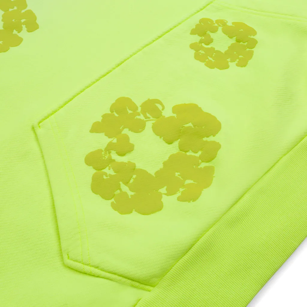 Mono Cotton Wreath Hoodie Neon