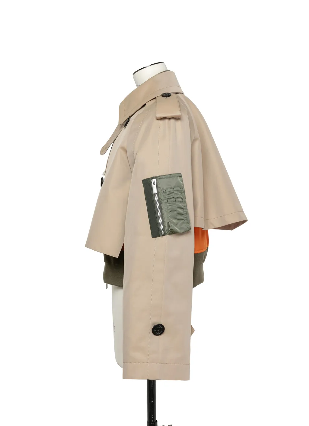 Cotton Gabardine X Nylon Twill Blouson