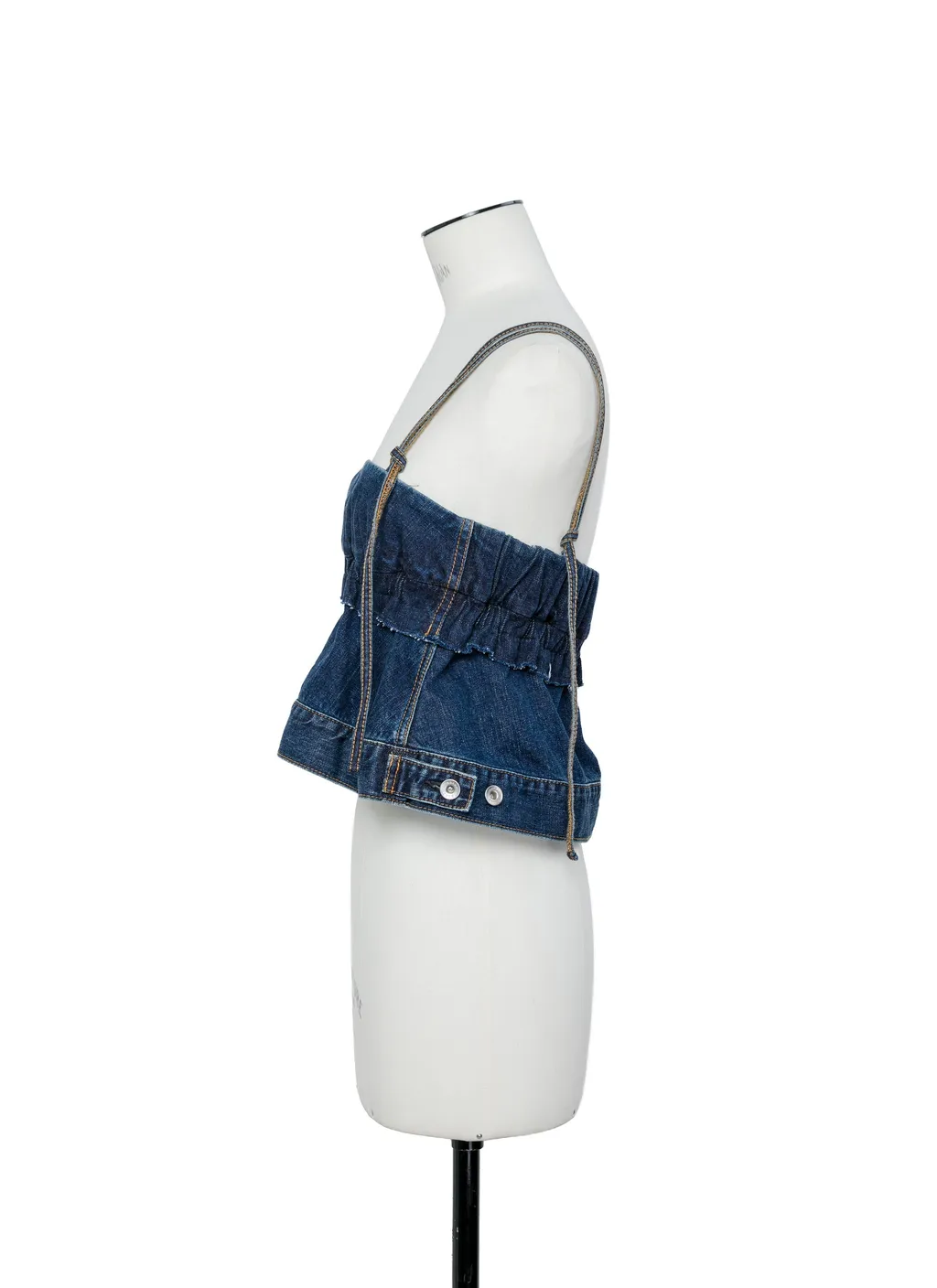 Sacai Cropped Denim Top