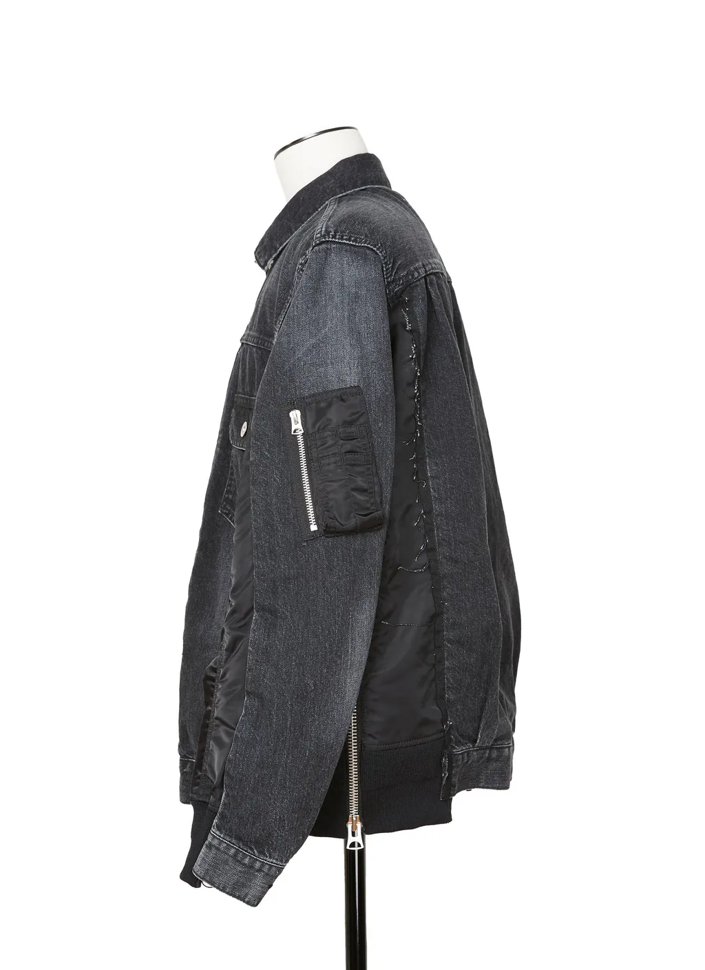 Denim X Nylon Twill Jacket