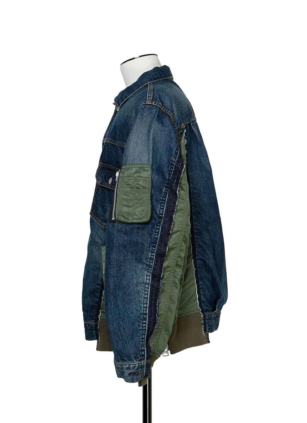 Denim X Nylon Twill Jacket