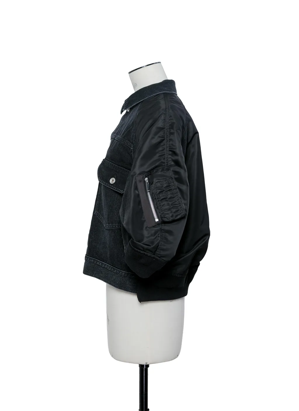Denim X Nylon Twill Jacket