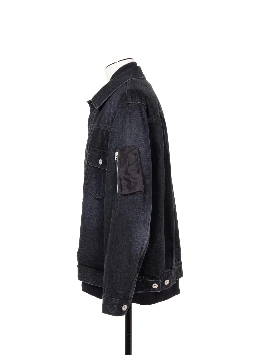 Denim X Nylon Twill Jacket