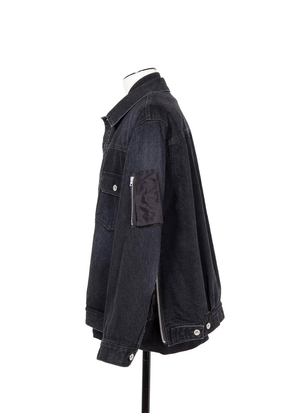 Denim X Nylon Twill Jacket