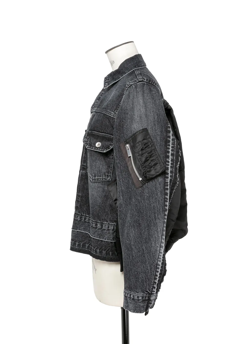 Denim X Nylon Twill Jacket