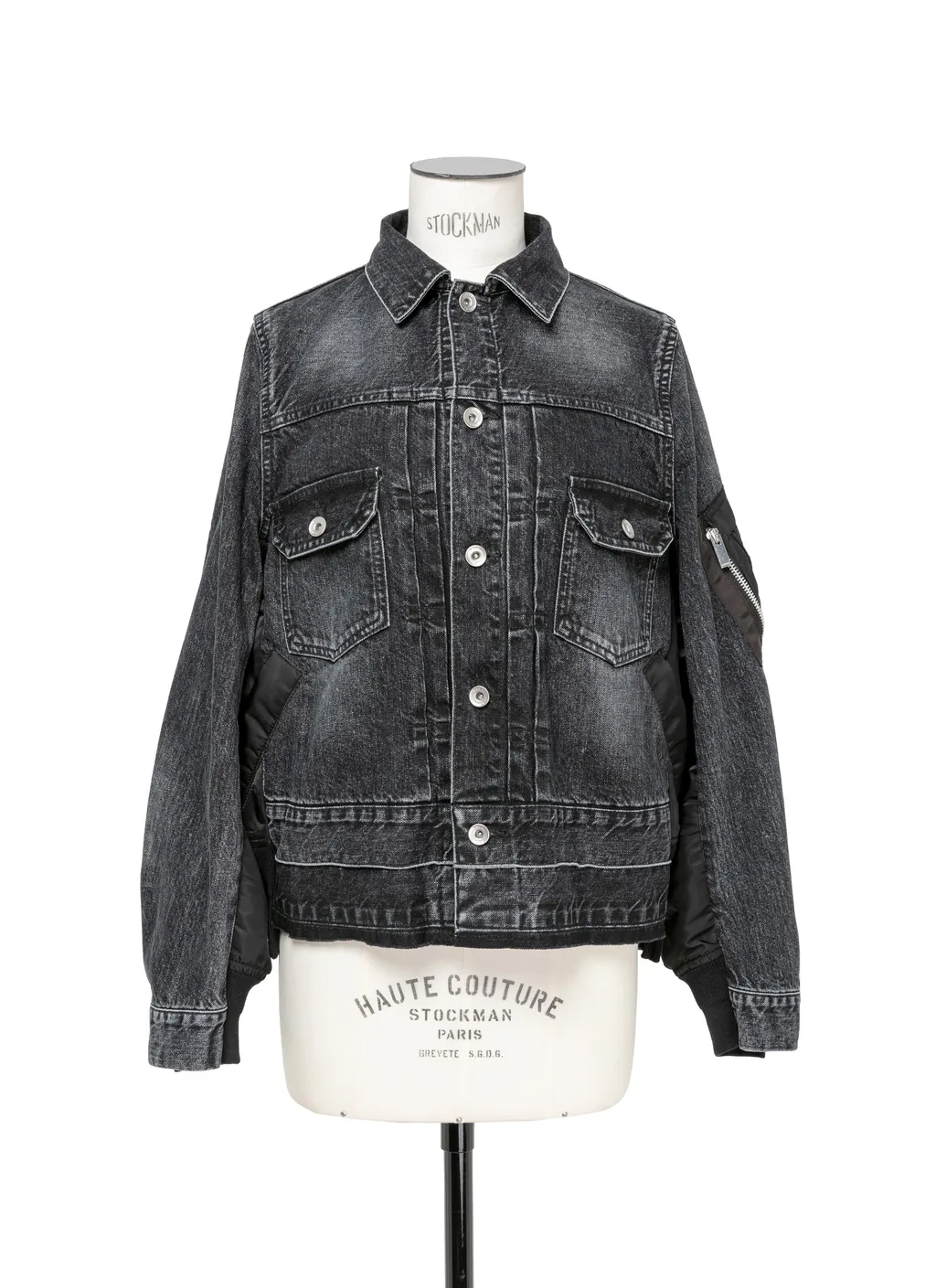 Denim X Nylon Twill Jacket