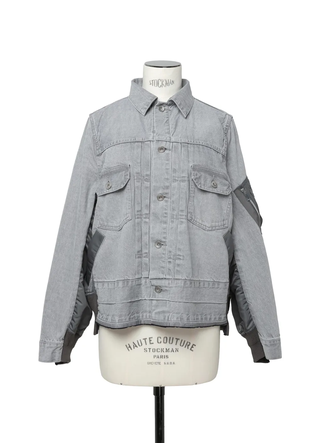 Denim X Nylon Twill Jacket