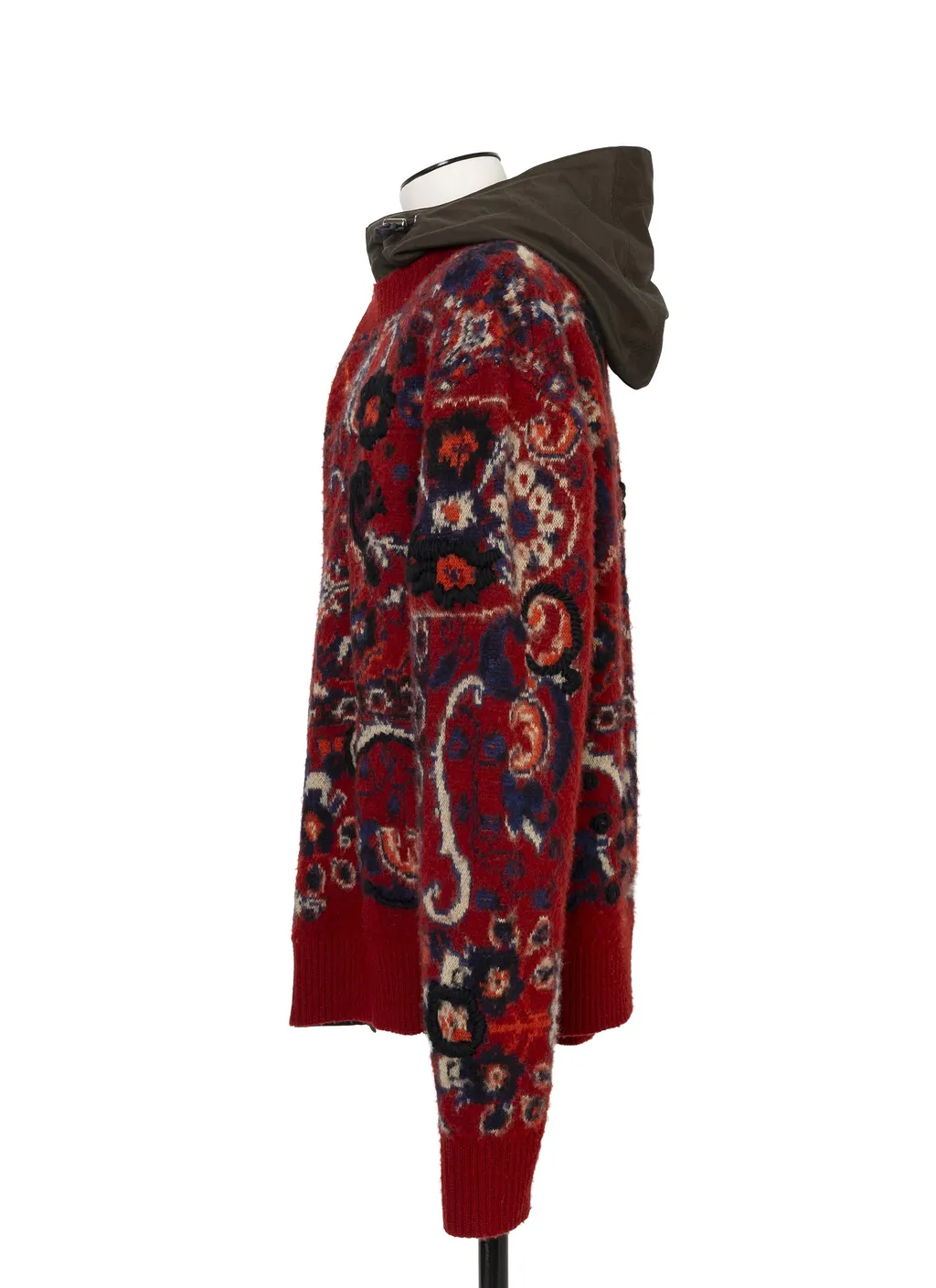 Floral Jacquard Knit Blouson