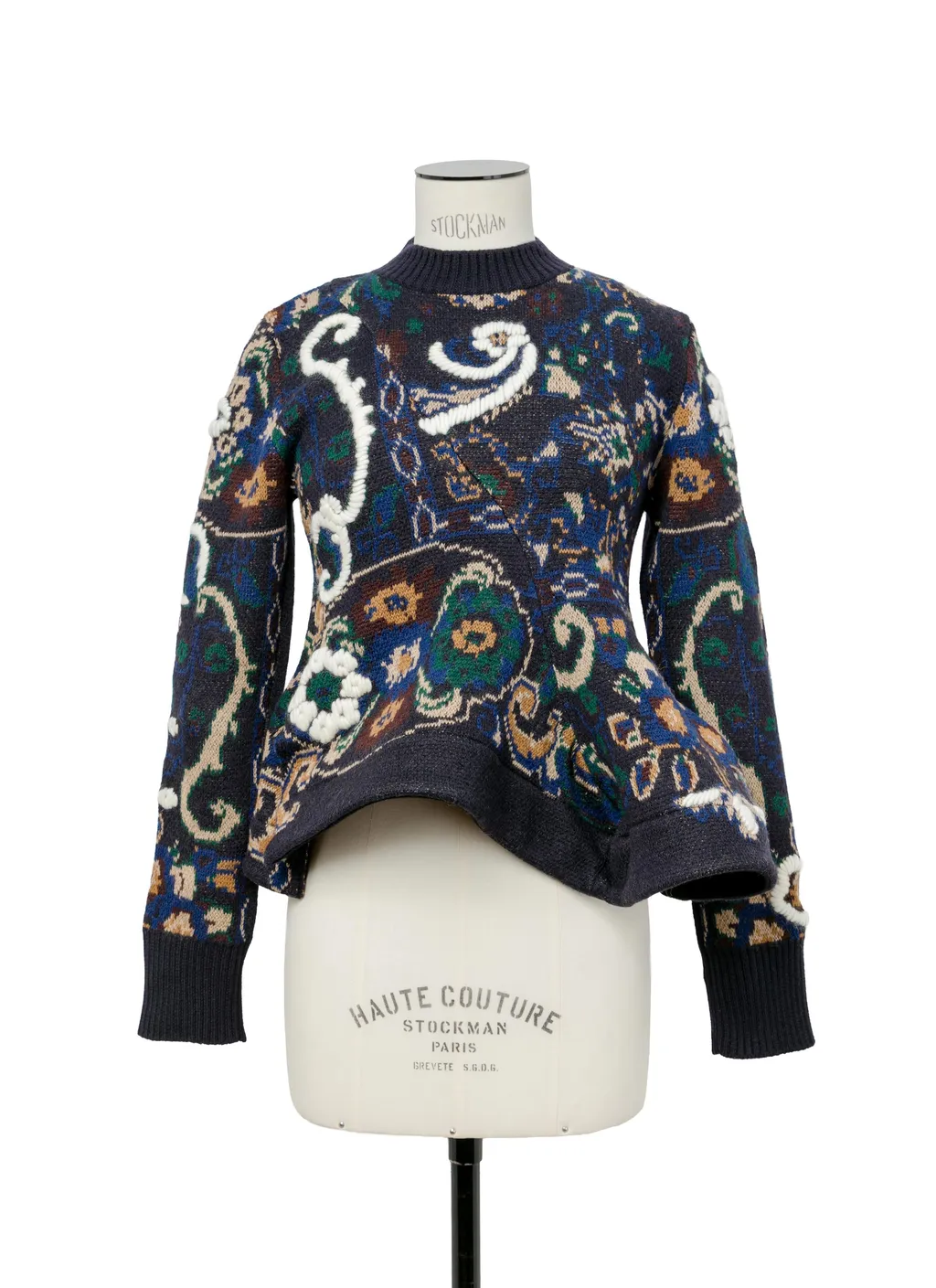 Floral Jacquard Knit Pullover