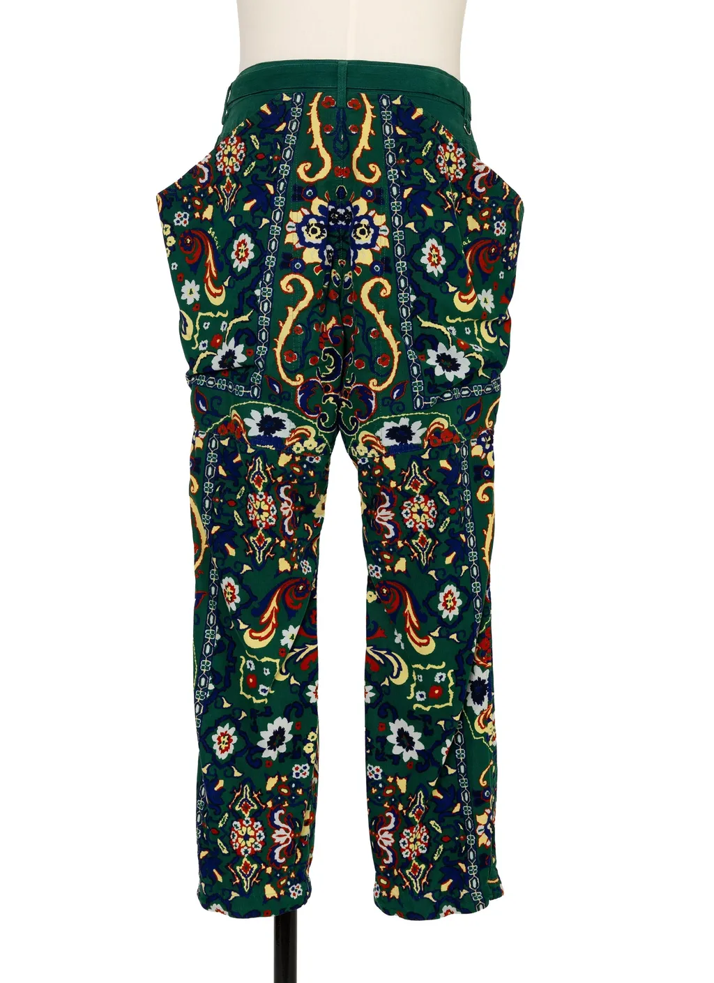Floral Print Corduroy Pants