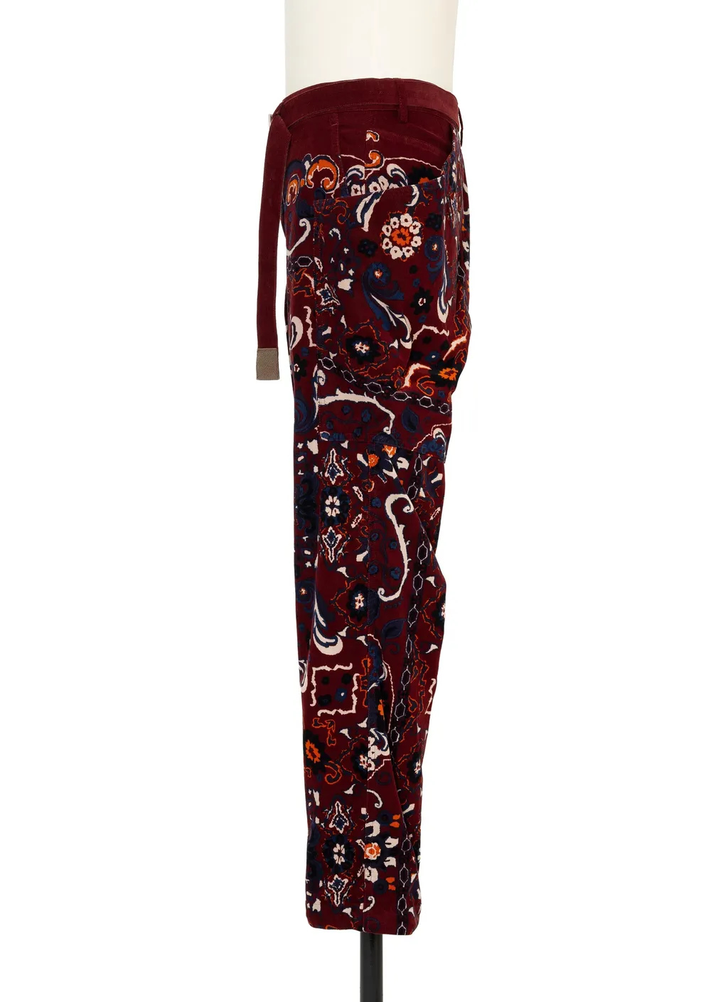 Floral Print Corduroy Pants
