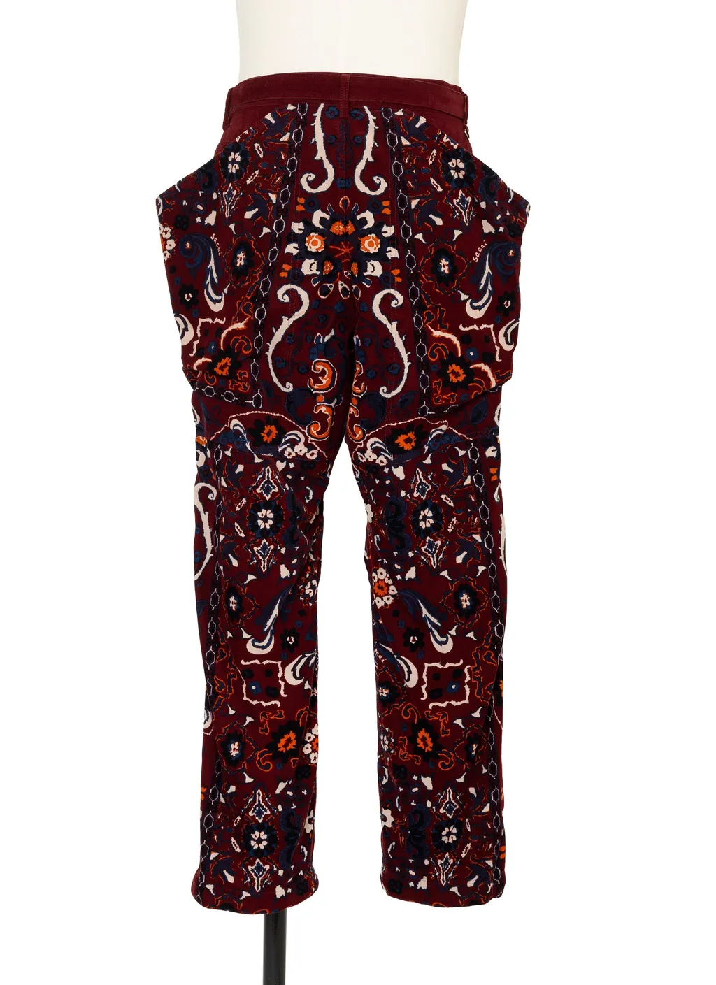 Floral Print Corduroy Pants