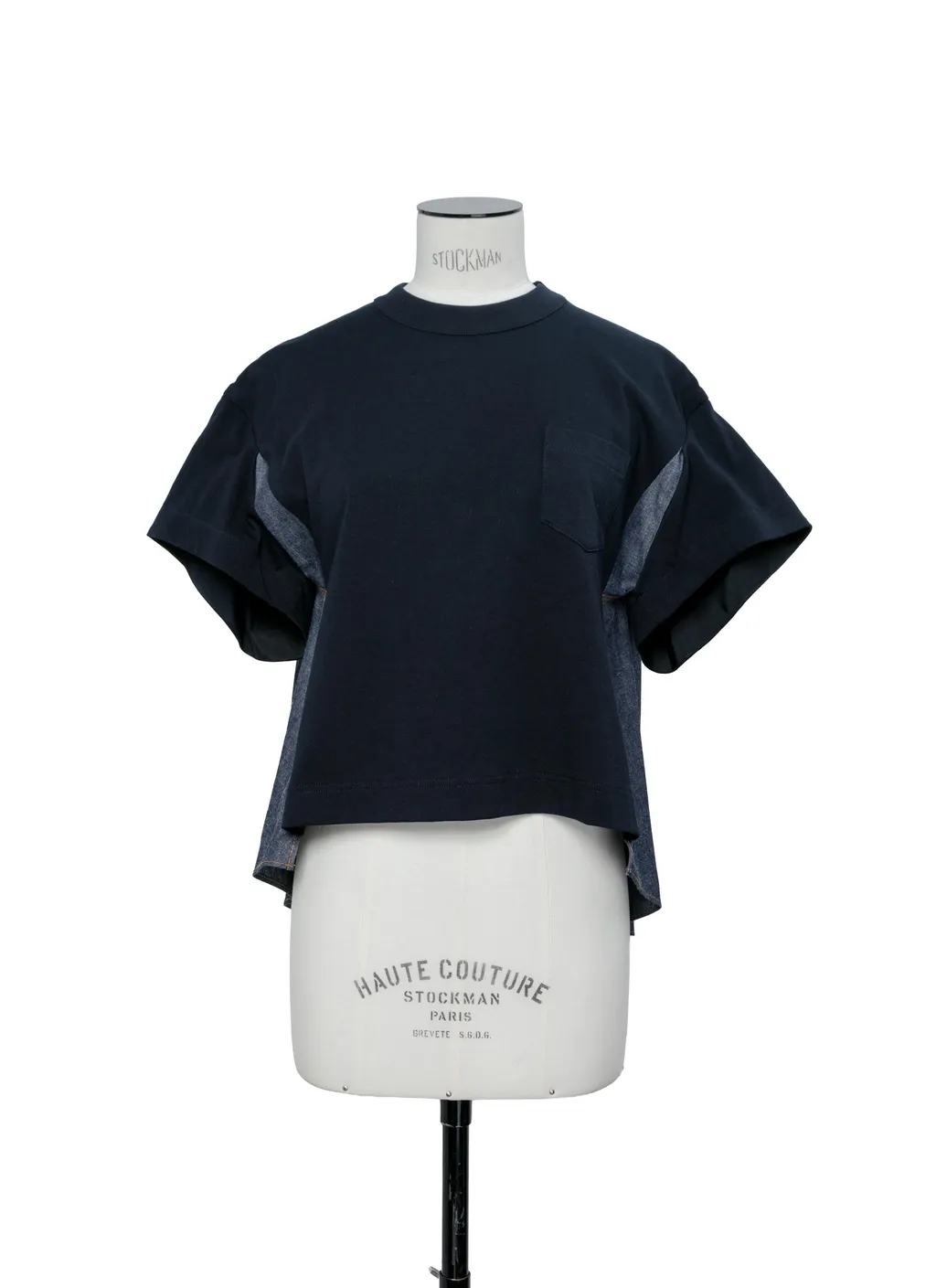 Light Weight Denim X Cotton Jersey T-Shirt