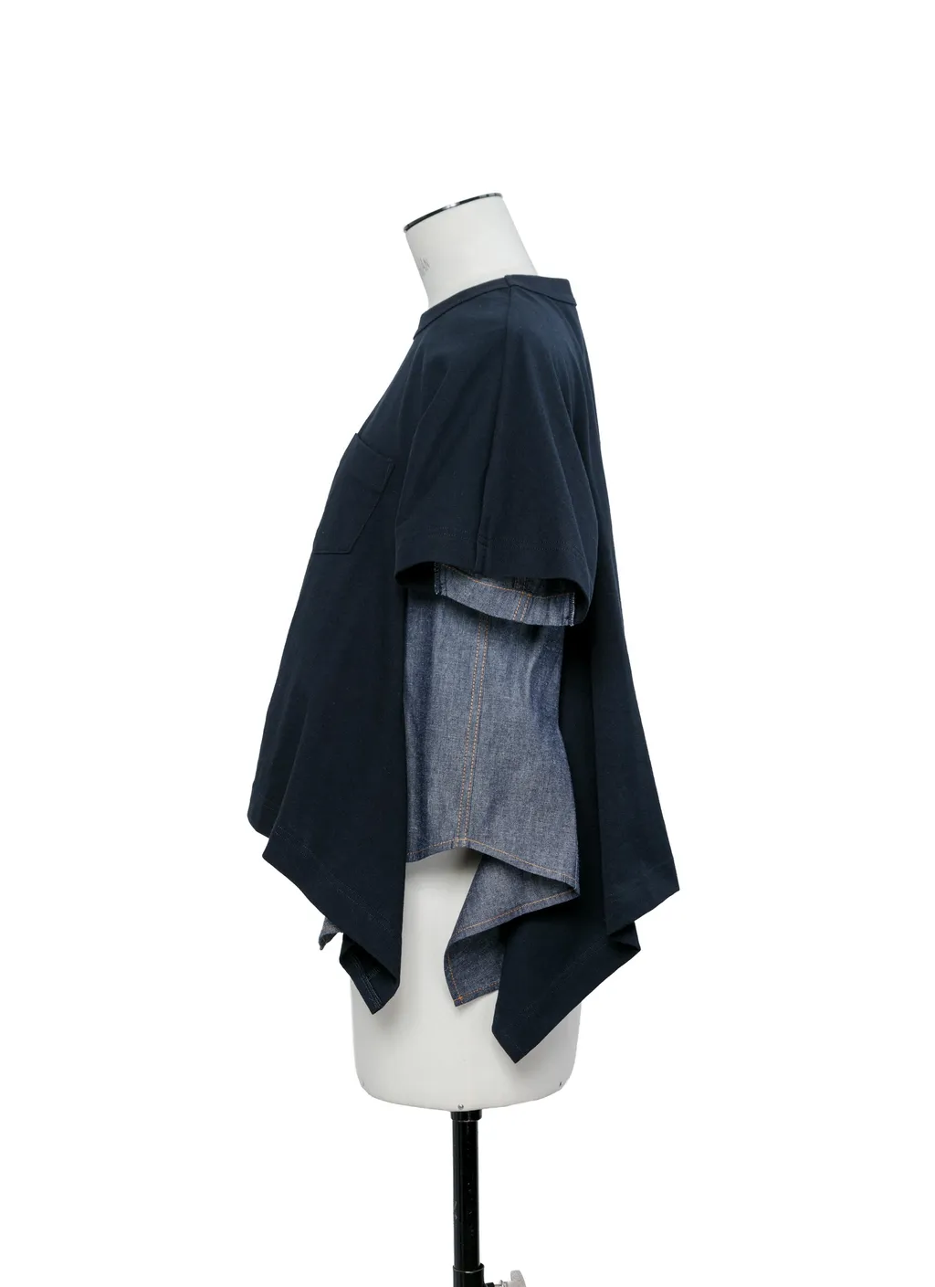 Light Weight Denim X Cotton Jersey T-Shirt