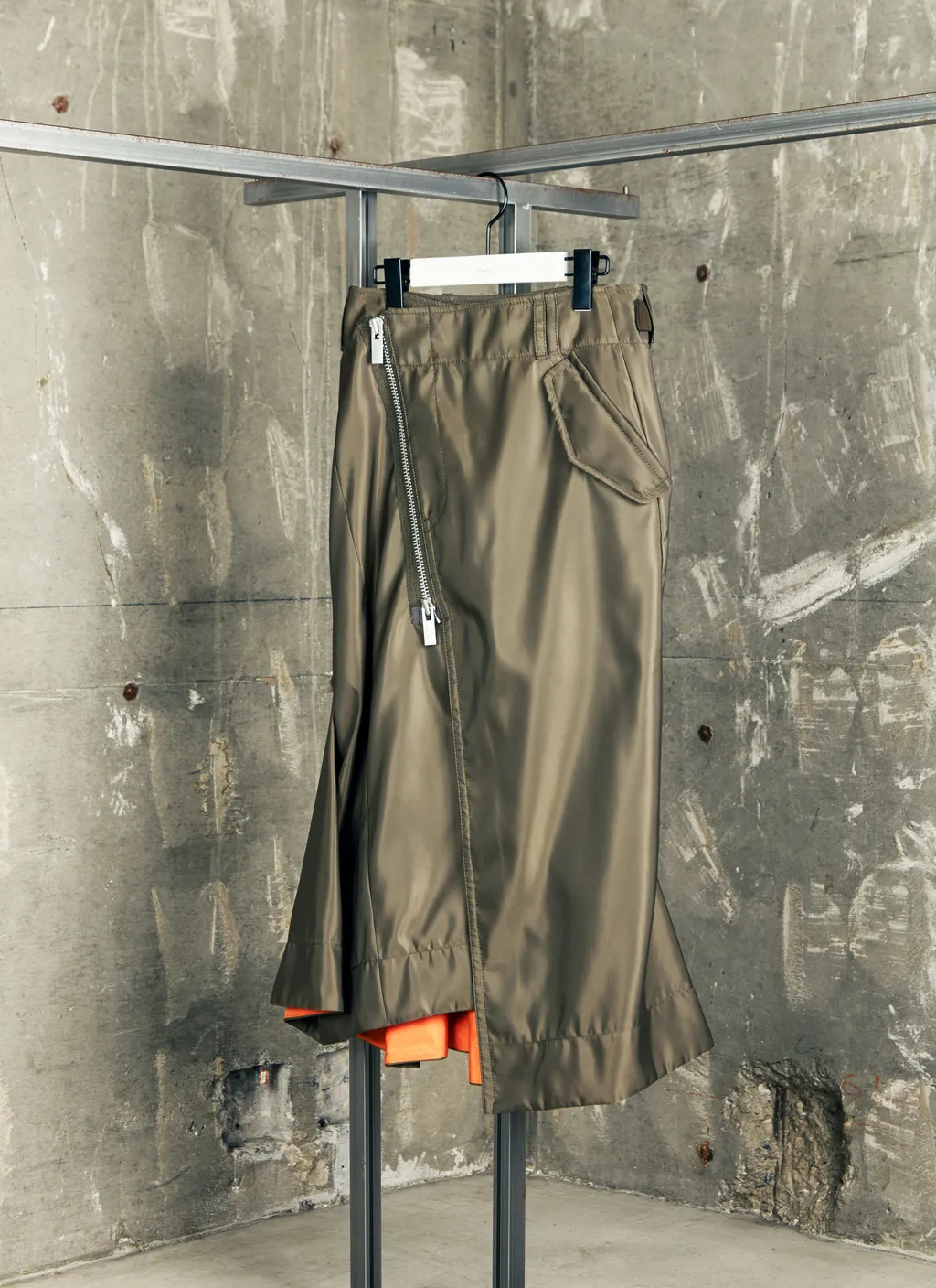Nylon Twill Skirt