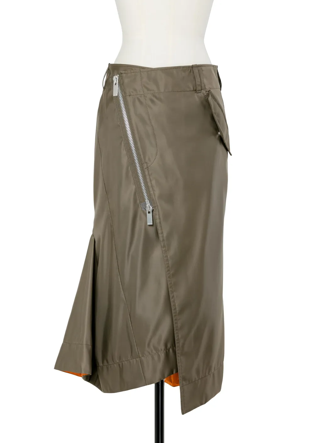 Nylon Twill Skirt