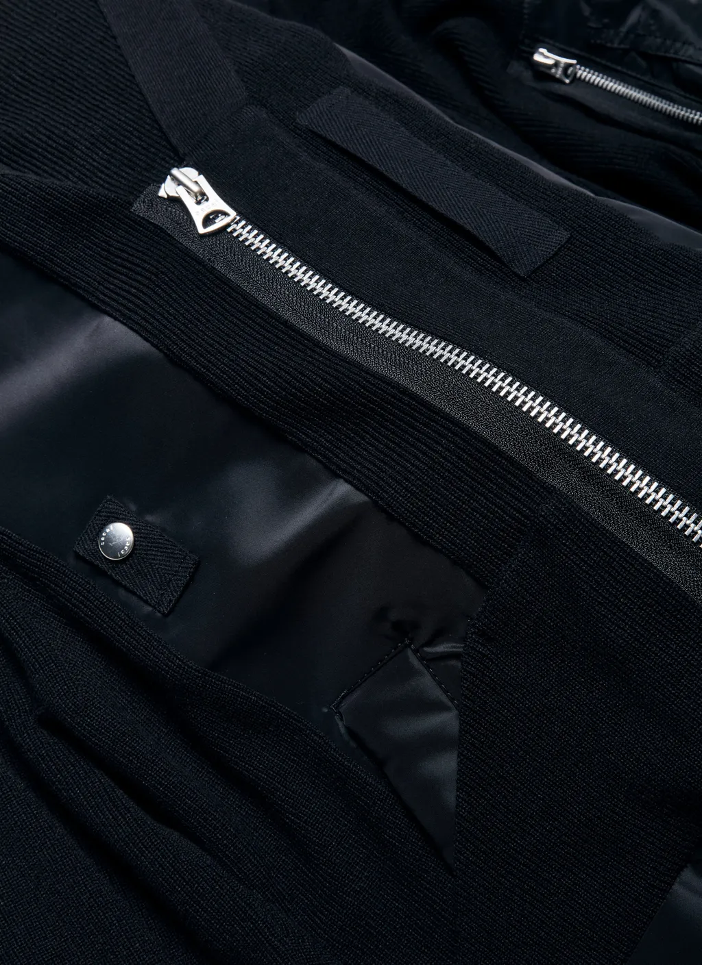 Nylon Twill X Knit Blouson