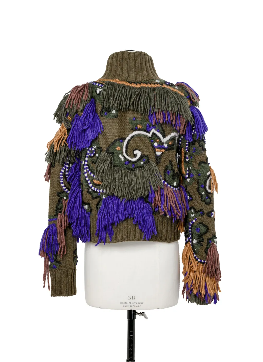 Paisley Jacquard Knit Blouson