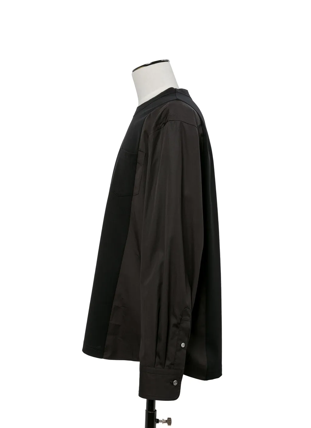 Poplin X Cotton Jersey L/S T-Shirt