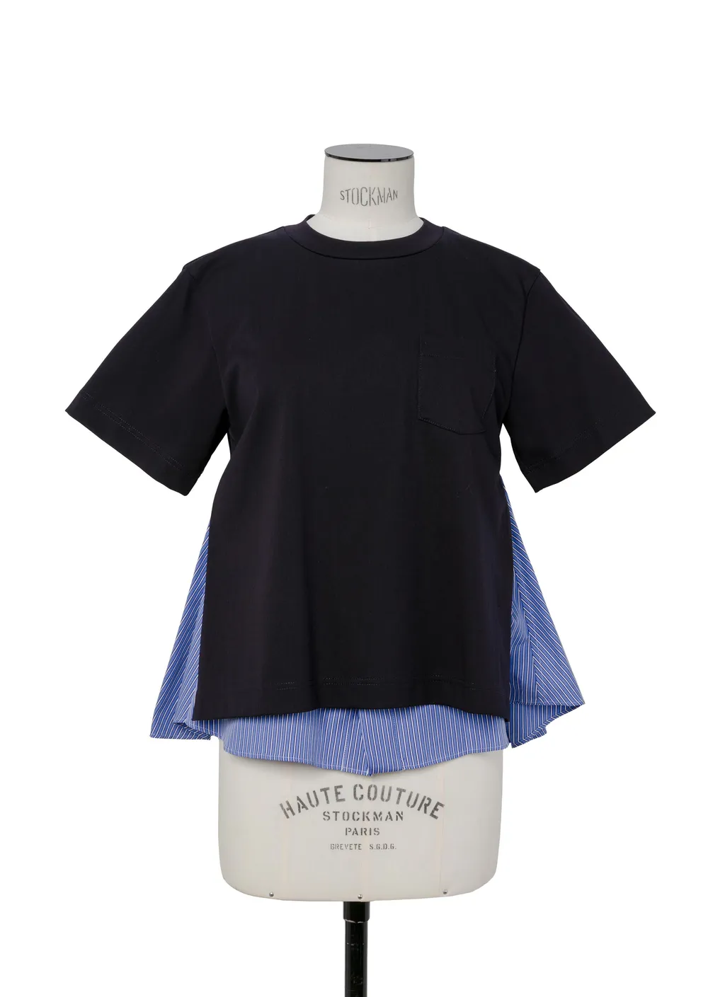 Poplin X Cotton Jersey T-Shirt