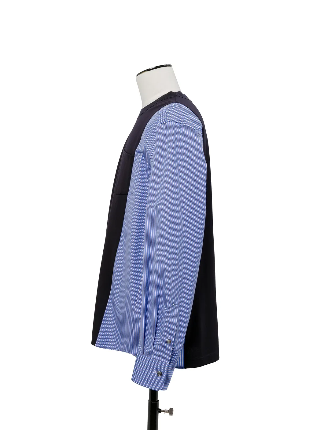 Poplin X Cotton Jersey L/S T-Shirt