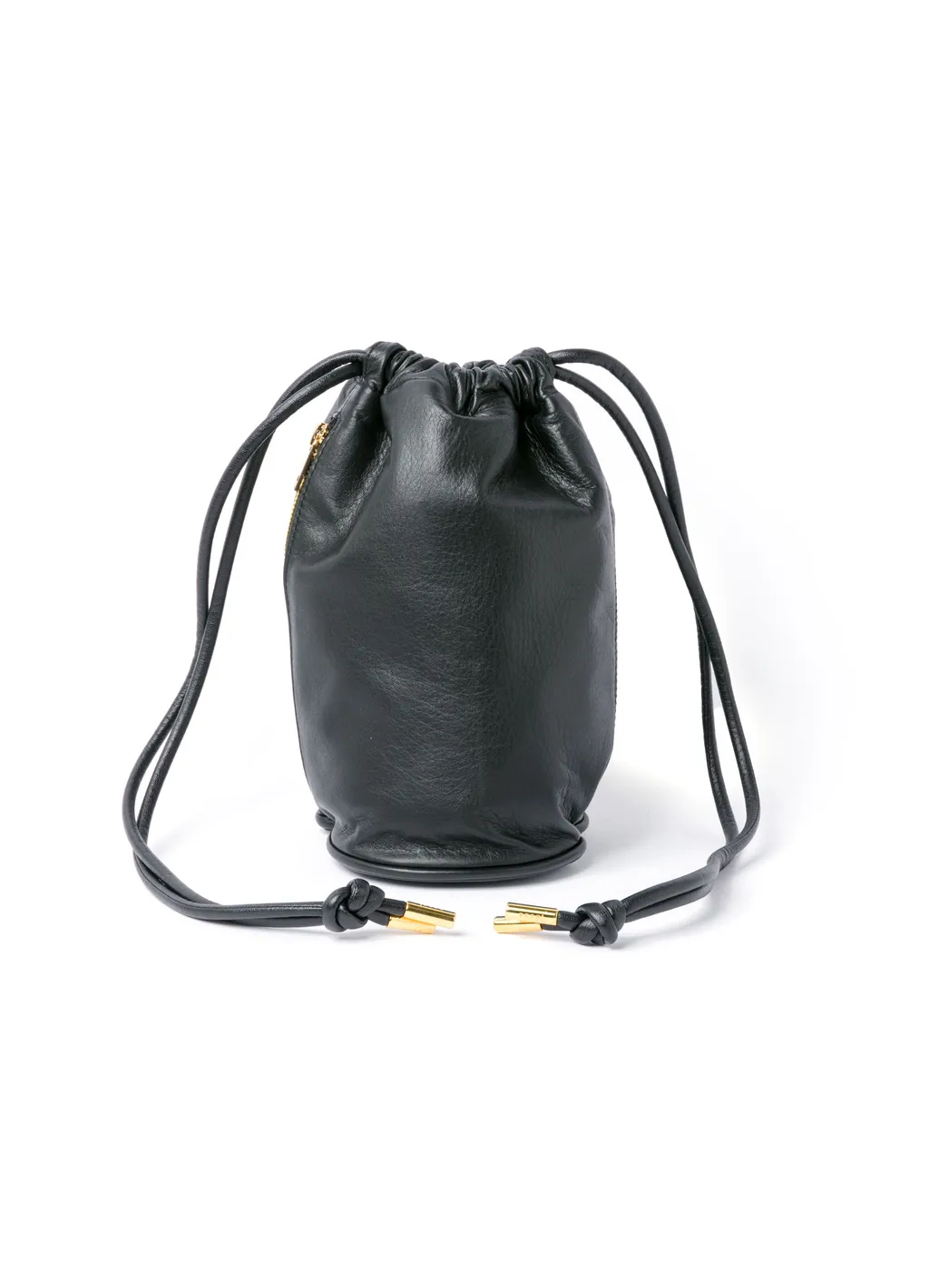 S Drawstring Bag / Leather