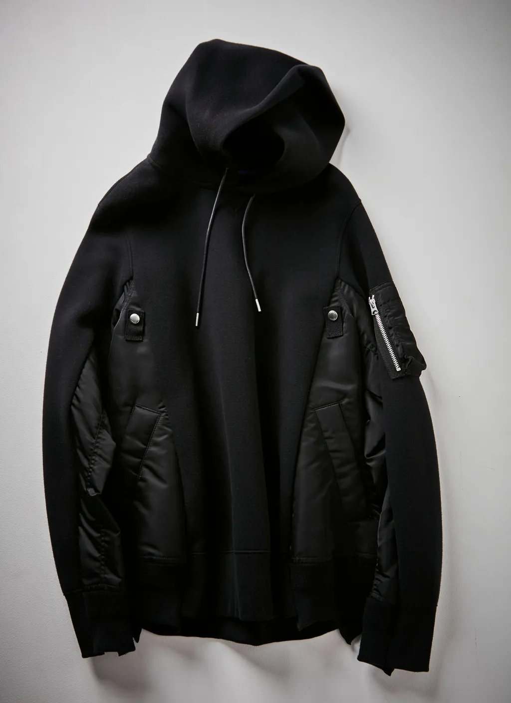 Sponge Sweat X Nylon Twill Hoodie
