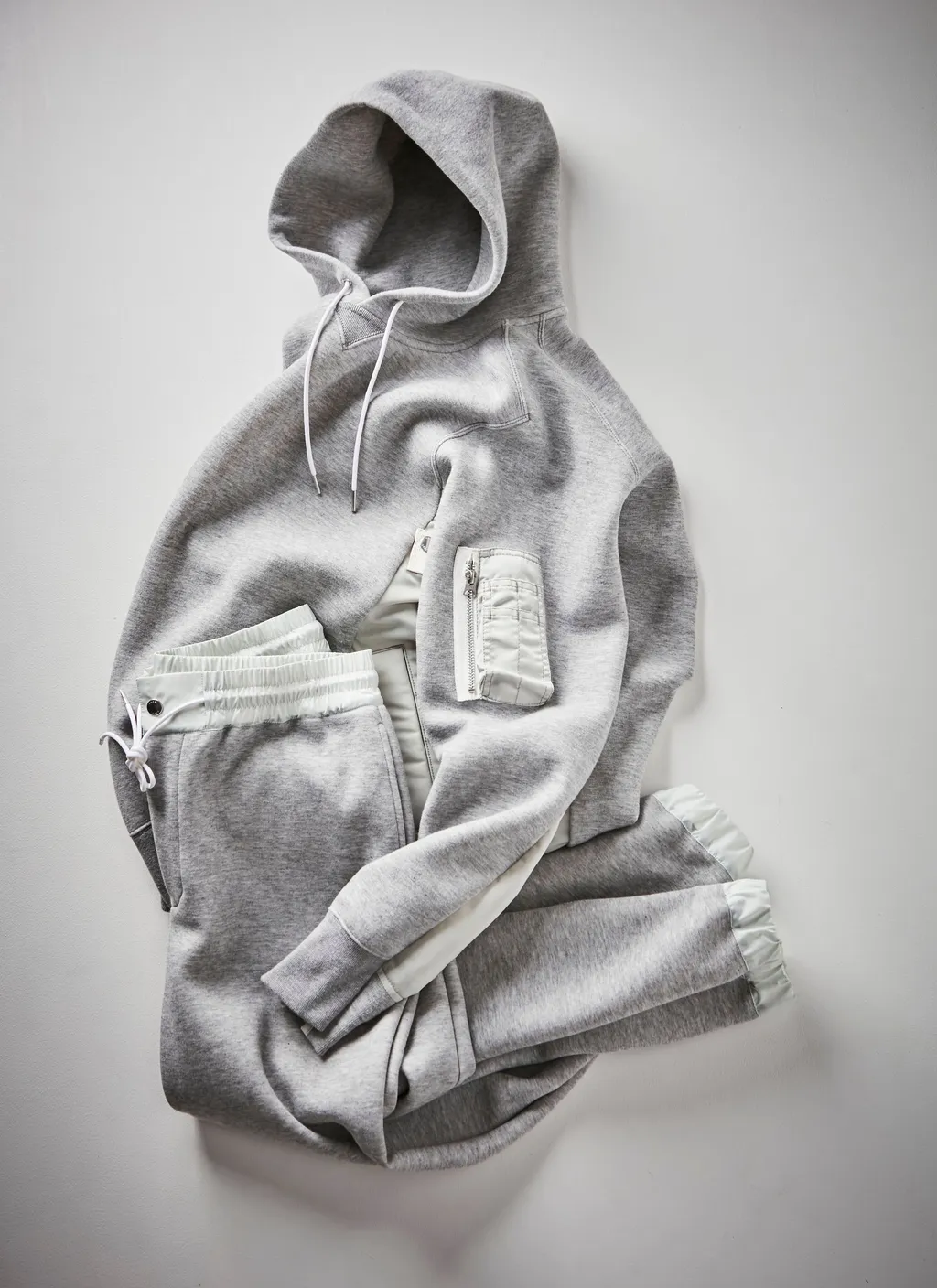 Sponge Sweat X Nylon Twill Hoodie