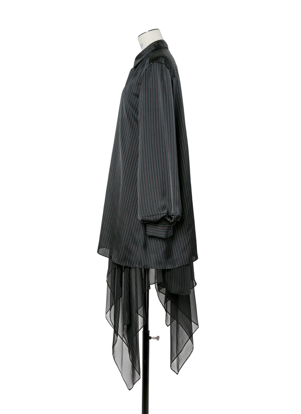 Stripe Print Satin Dress