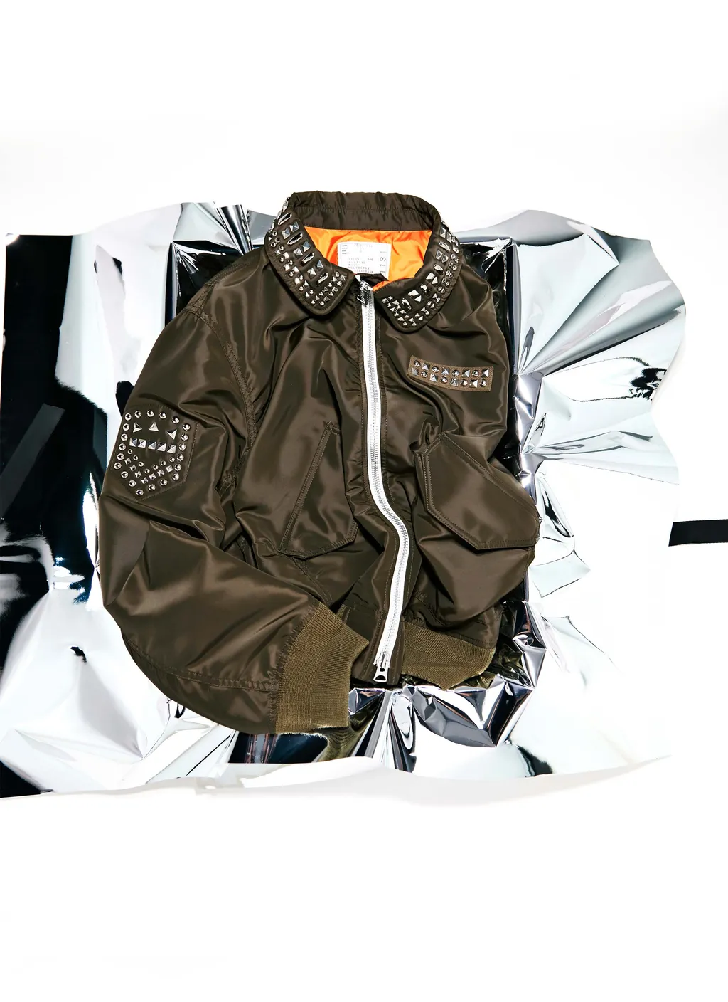 Studded Nylon Twill Blouson