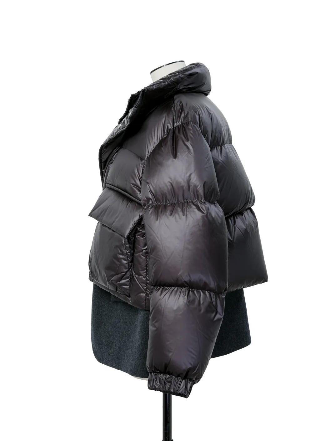 Wool Melton X Puffer Blouson