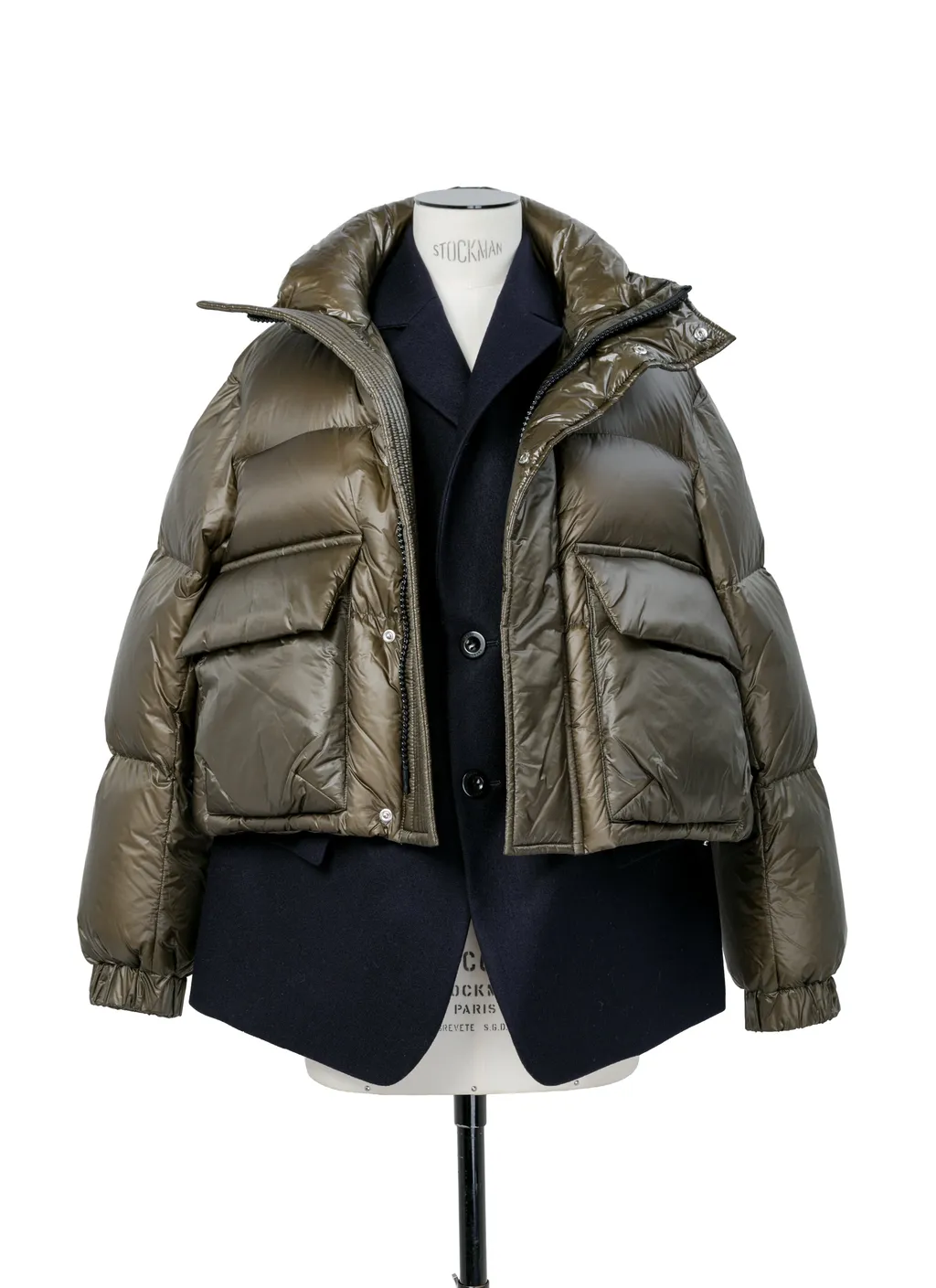 Wool Melton X Puffer Blouson