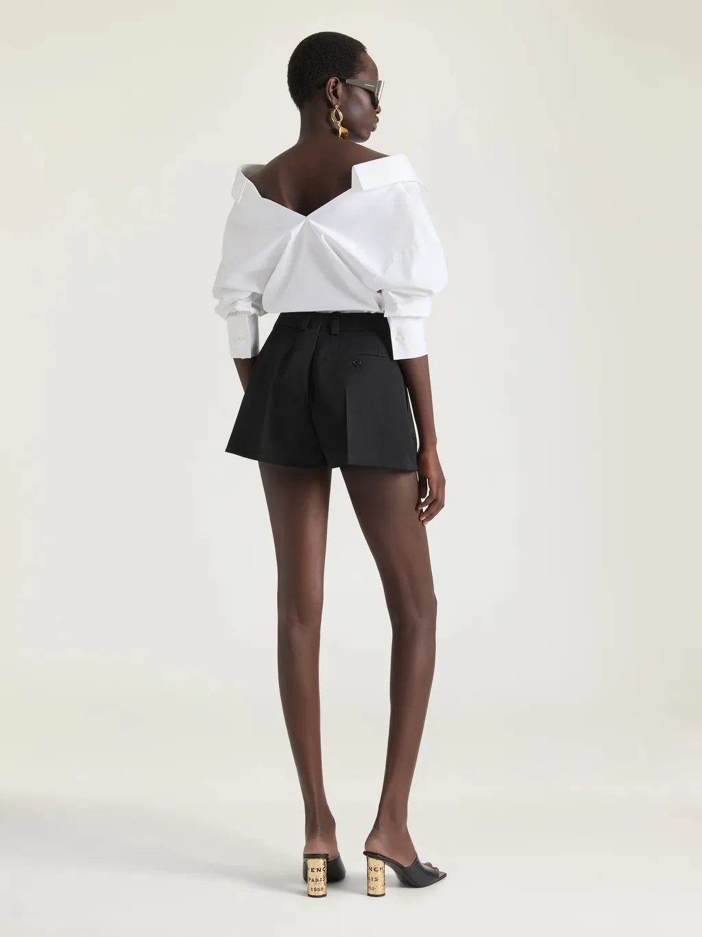 Pleated Shorts In Wool