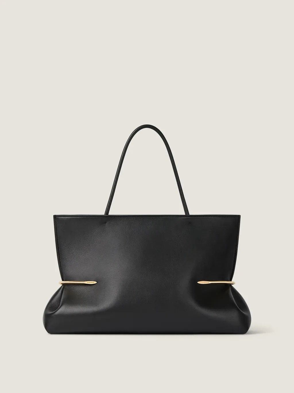 Pinch Squeezed Horizontal Tote Bag In Nappa Leather