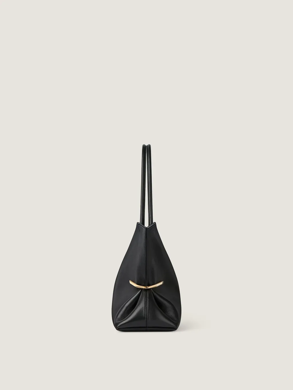 Pinch Squeezed Horizontal Tote Bag In Nappa Leather