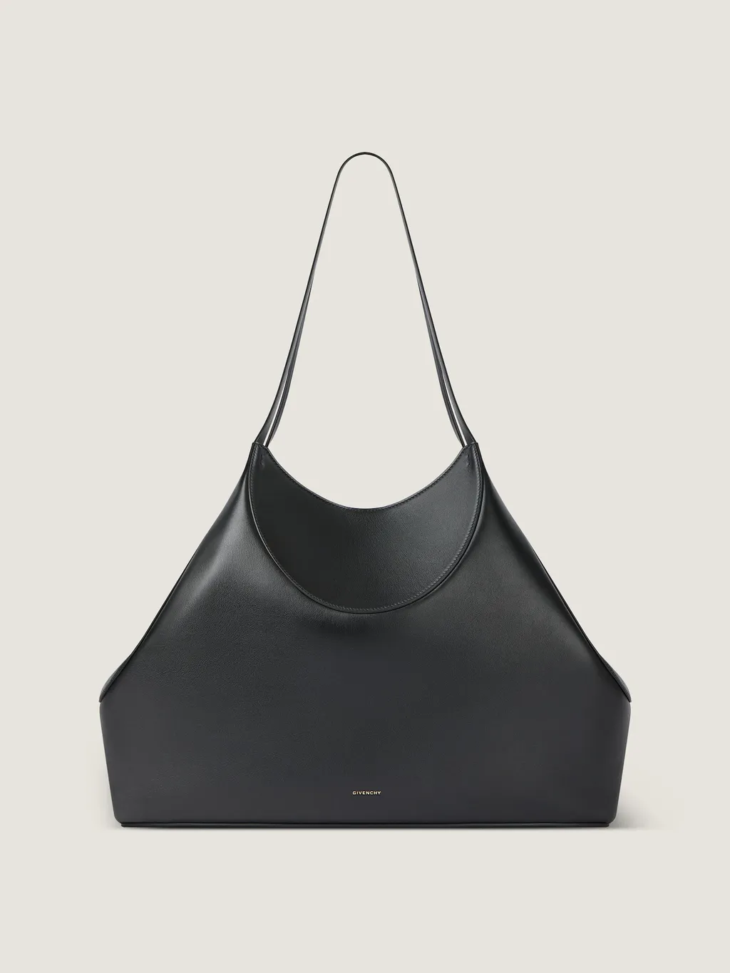 Medium Facet Tote Bag In Grained Leather