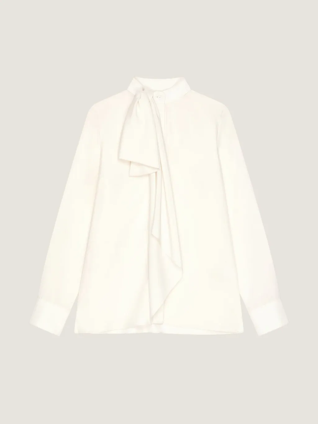 Blouse In Silk With Bow Detail