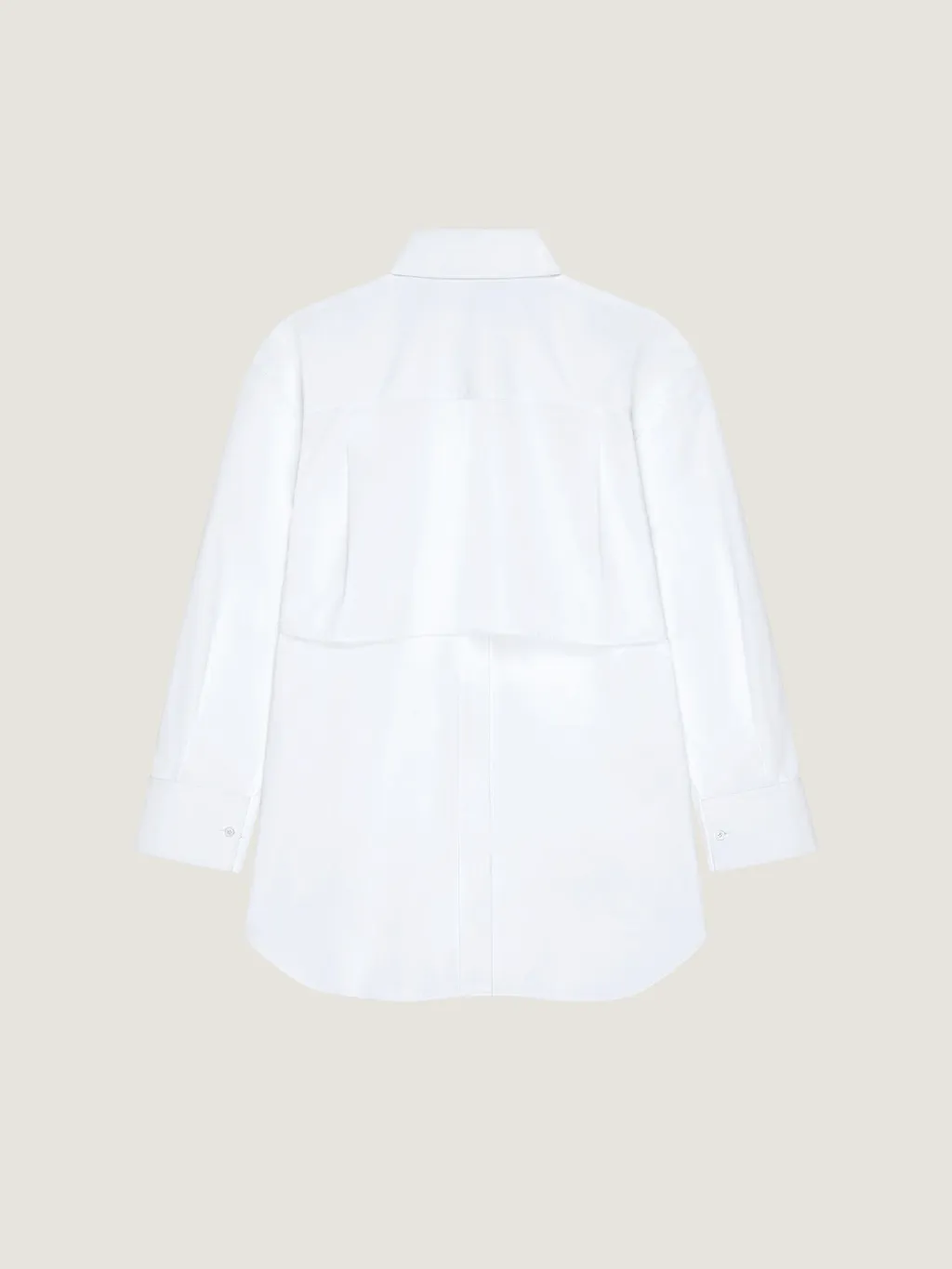 Asymmetric Shirt In Poplin