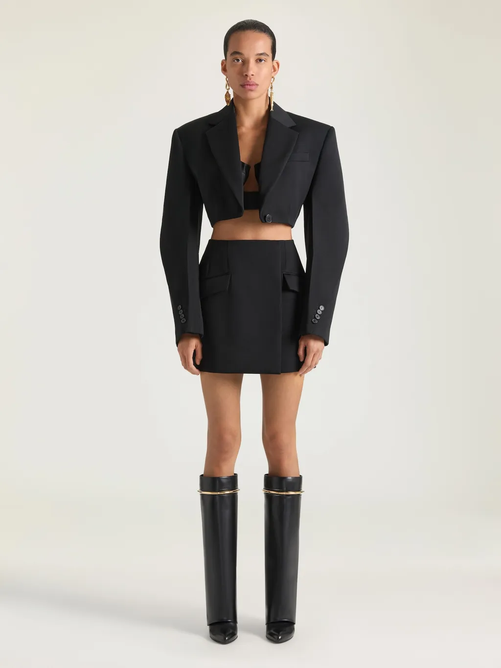Mini Skirt In Wool