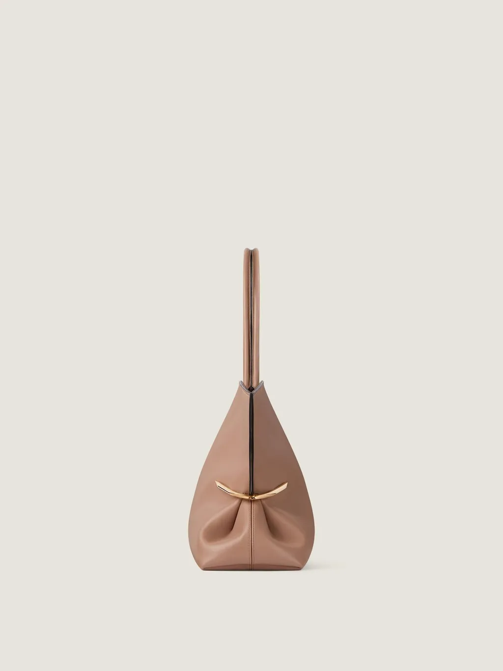 Pinch Squeezed Horizontal Tote Bag In Nappa Leather