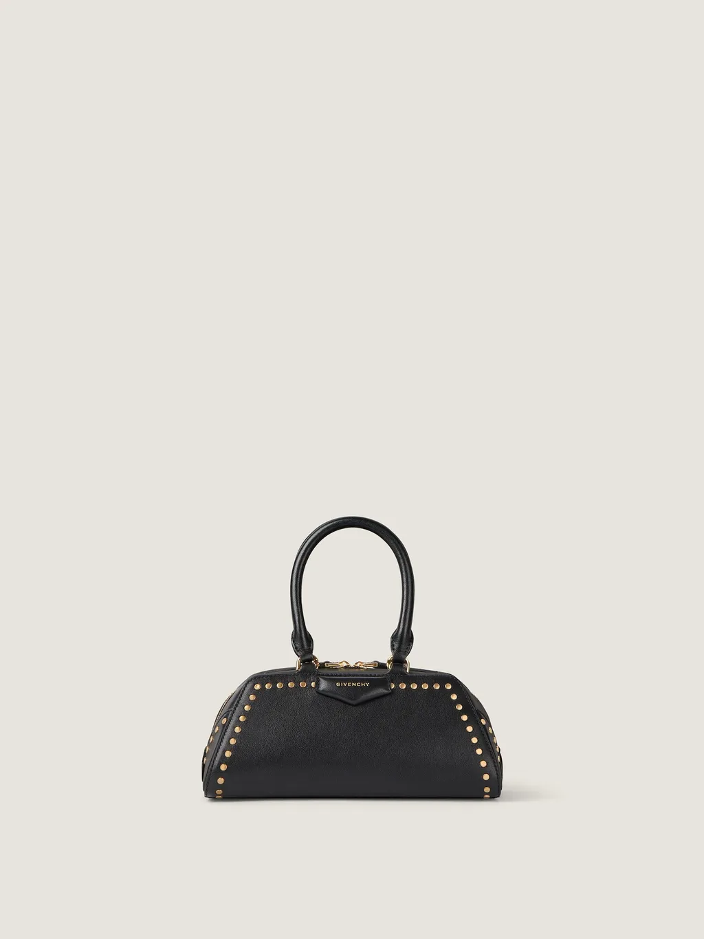 Mini Antigona East-West Bag In Box Leather With Studs Detail