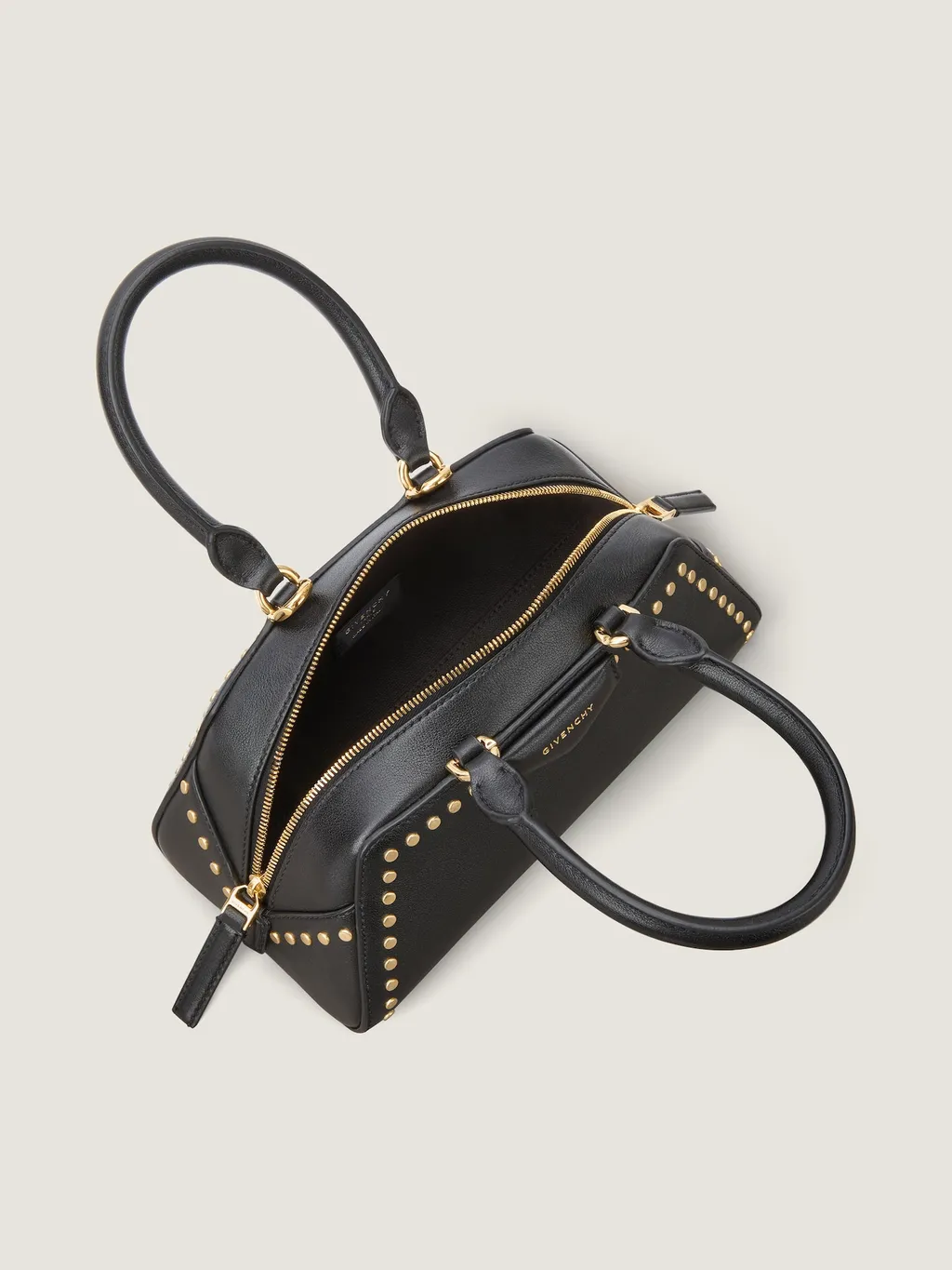 Mini Antigona East-West Bag In Box Leather With Studs Detail
