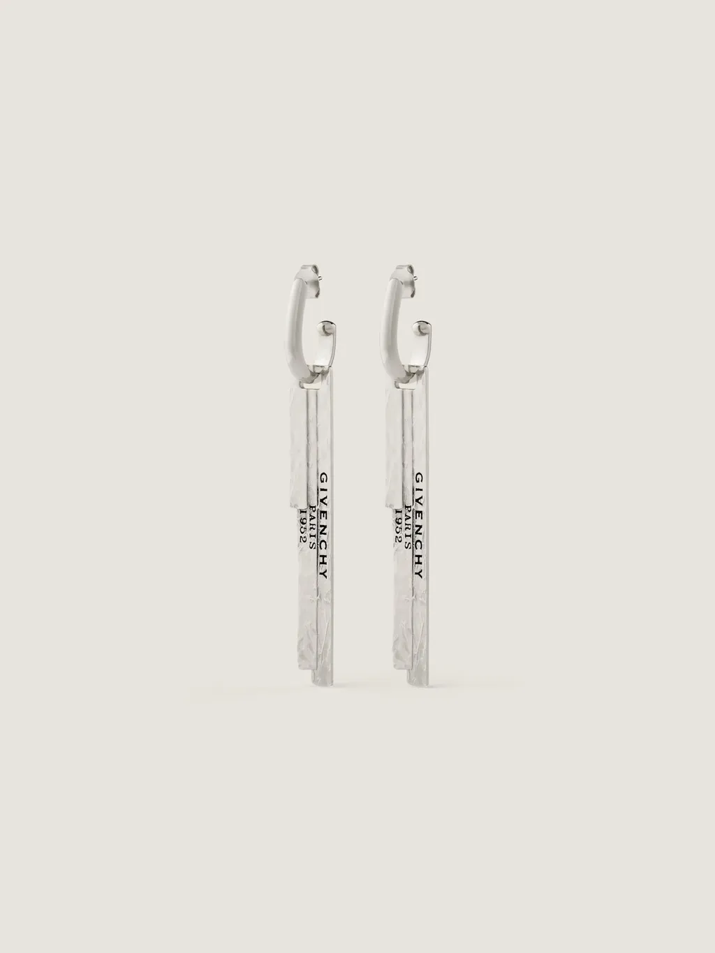 Givenchy Tape Earrings In Metal And Enamel