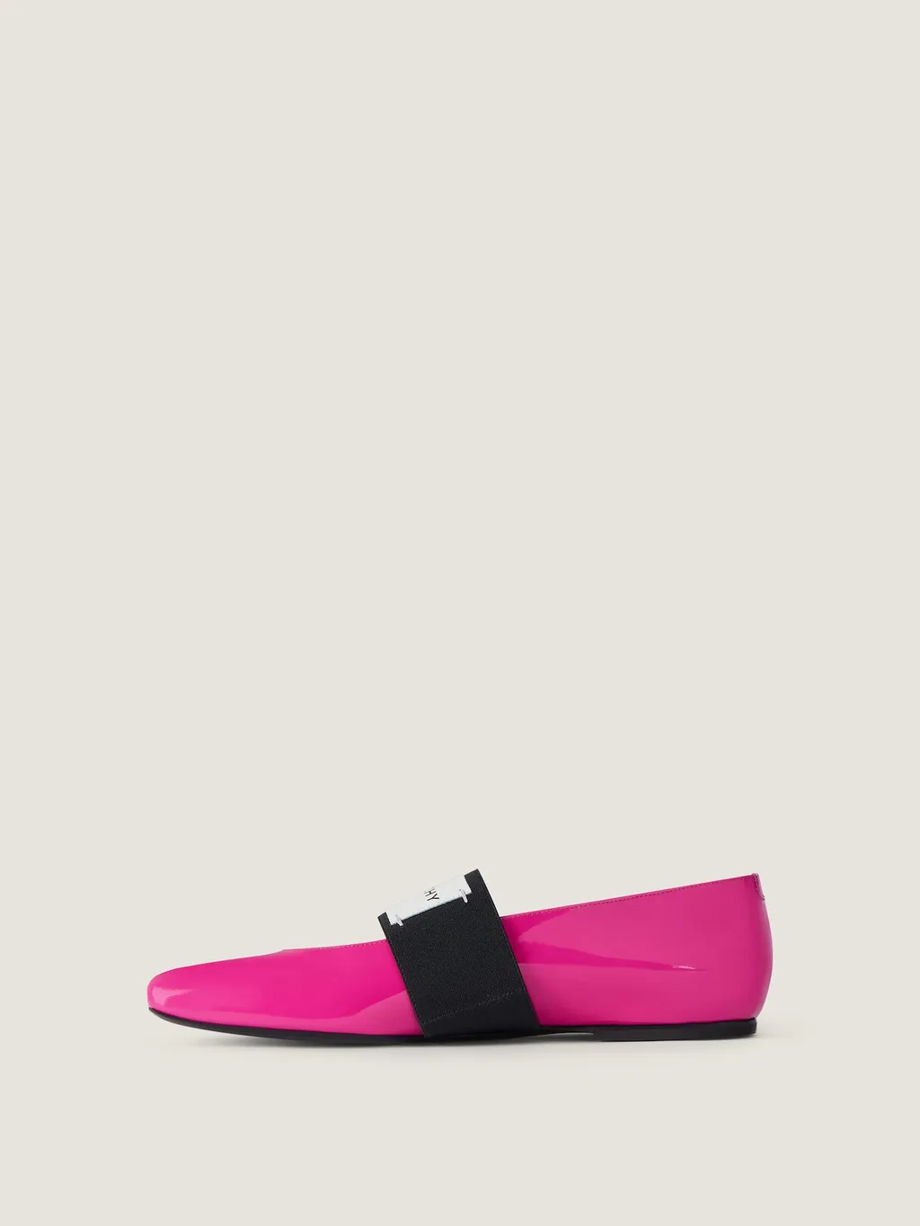 Sliced Square Ballerinas In Patent Leather