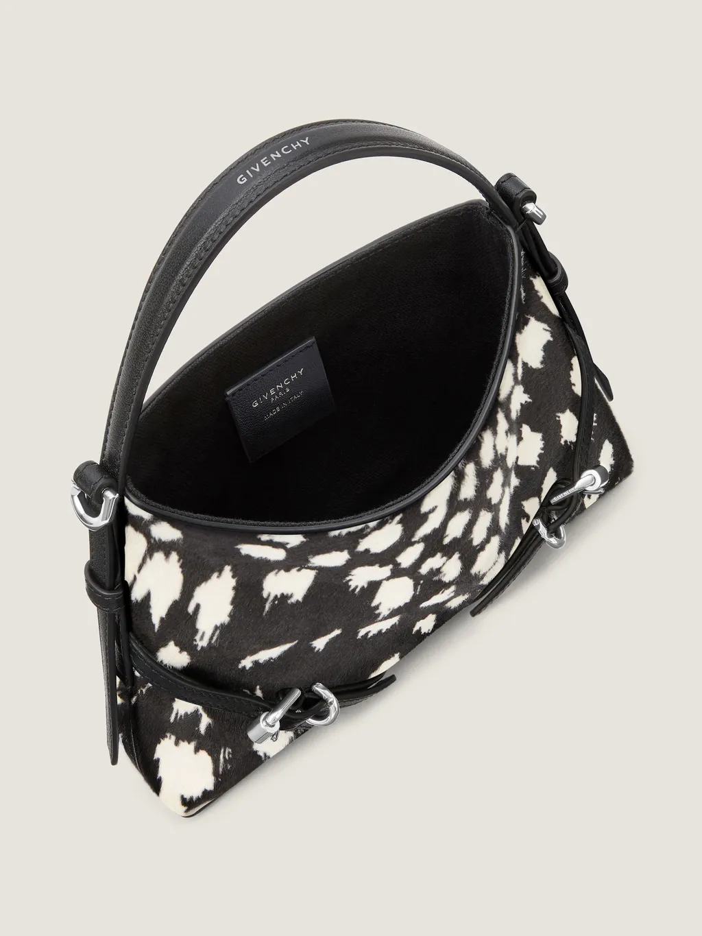 Nano Voyou Bag In Pony Effect Leather With Animal Print