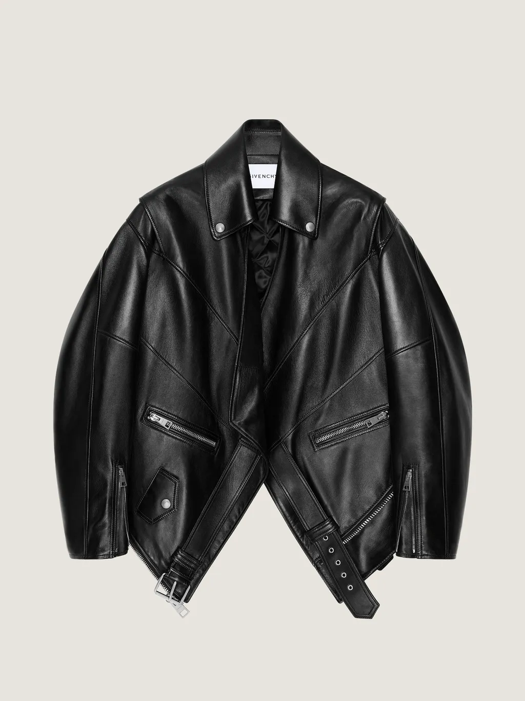 Back-To-Front Biker Jacket In Leather